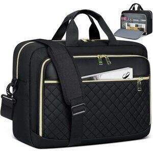 Womens Mens Laptop Bag 17 Inch Waterproof Laptop Briefcase Shoulder Bag Work